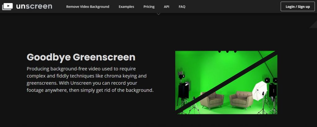 เว็บไซต์ Unscreen.com