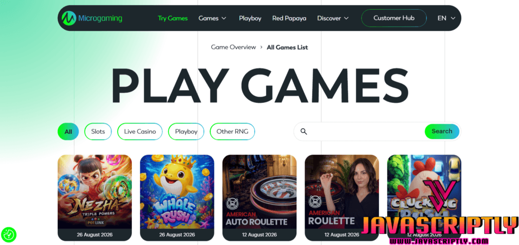 Microgaming Live